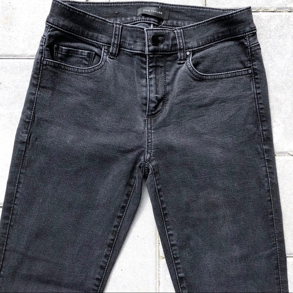 EUC Ann Taylor Dark Grey Modern Fit Skinny Jeans - Picture 5 of 7